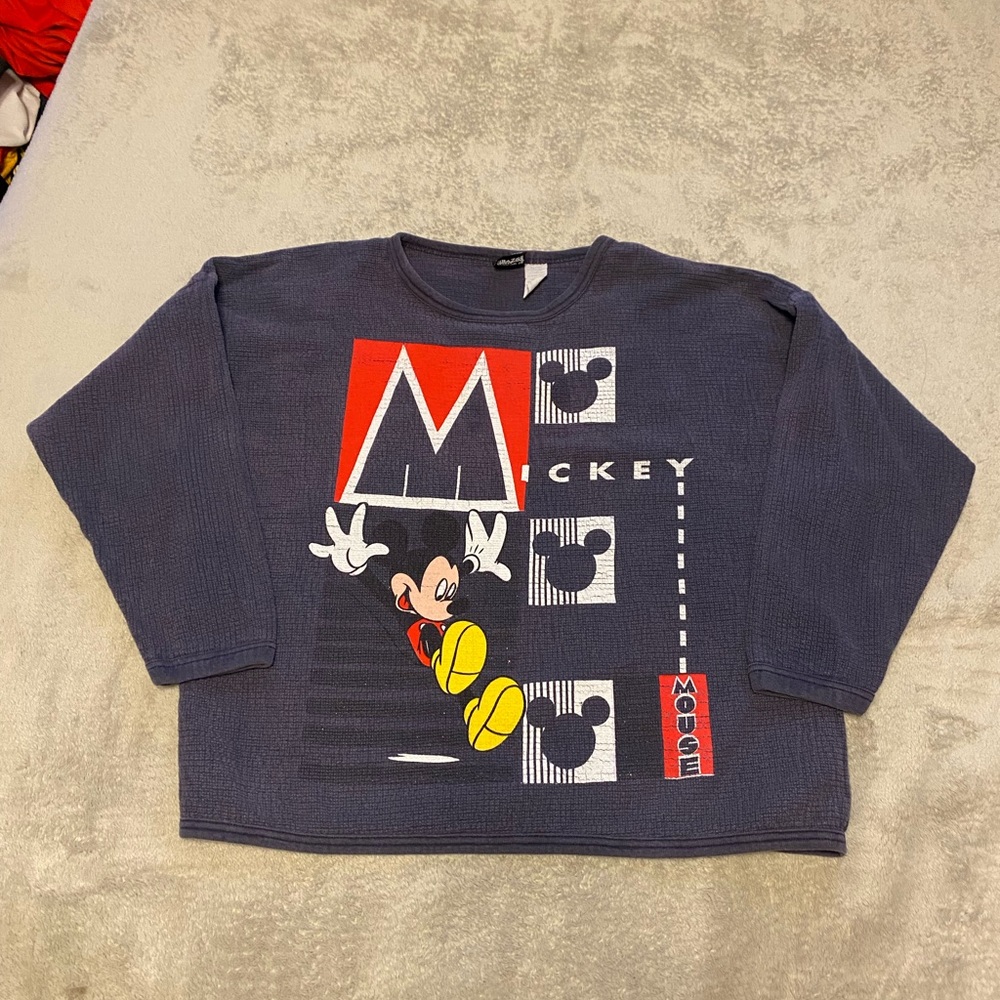 Women’s Vintage Mickey Mouse Crewneck Pullover Disney